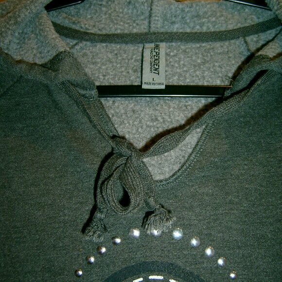 Grand Ole Opry Hoodie Grey Bling Light Sweatshirt, Size L - Picture 3 of 4